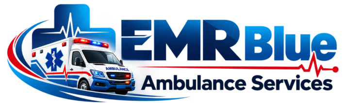 EMR Blue Ambulance Services Logo